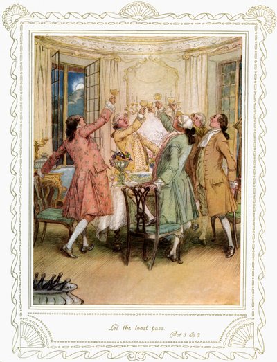 La commedia di Richard Brinsley Sheridan da Hugh Thomson