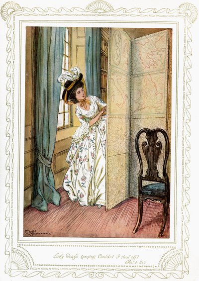 La commedia di Richard Brinsley Sheridan da Hugh Thomson