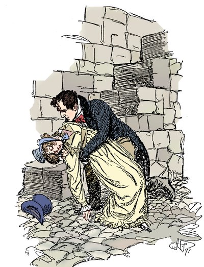 Scena da Persuasione di Jane Austen, 1897 da Hugh Thomson