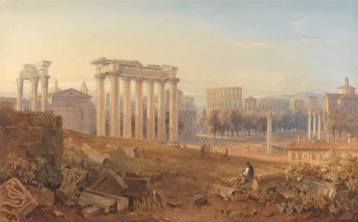 Veduta del Foro a Roma da Hugh William Grecian Williams