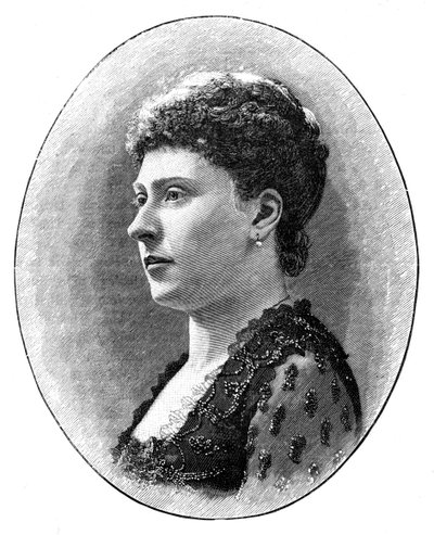 Principessa Beatrice, figlia più giovane della regina Vittoria, 1900 da Hughes and Mullins