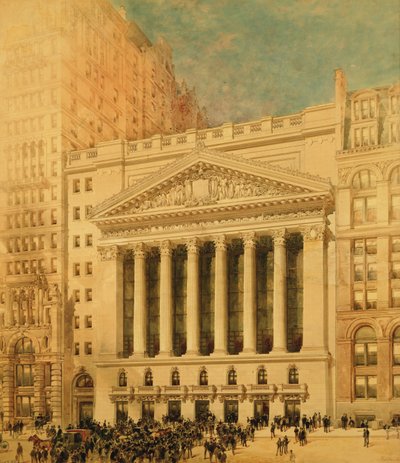 Borsa di New York da Hughson Frederick Hawley