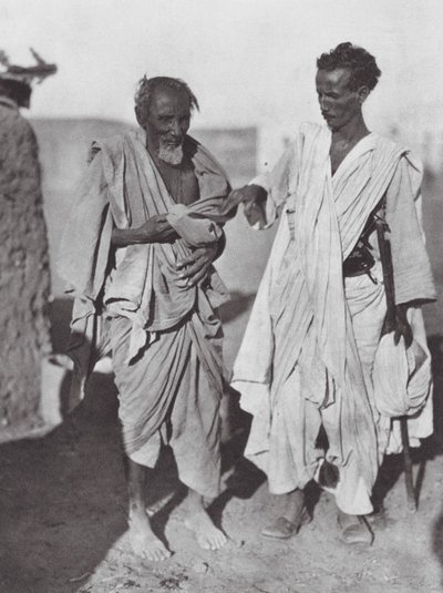 Africa: Uomini Bisharin, deserto nubiano da Hugo Adolf Bernatzik