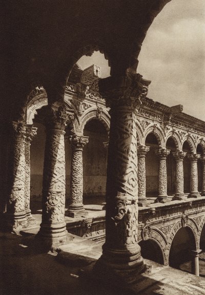 Messico: Capitale Mejico, Monasterio Merced (foto b/n) da Hugo Brehme
