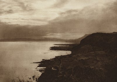 Messico: Lago Chapala (foto b/n) da Hugo Brehme