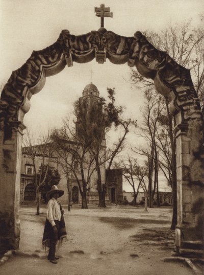 Messico: Chiesa di Acambaro, Stato di Michoacan (foto b/n) da Hugo Brehme