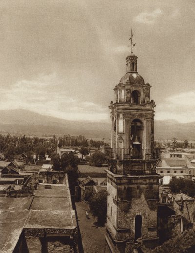 Messico: Chiesa di Xochimilco (foto b/n) da Hugo Brehme