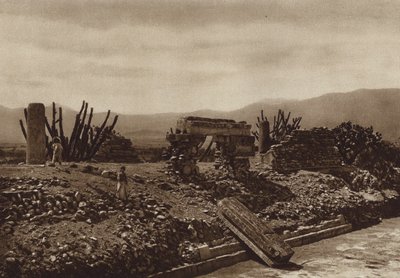 Messico: Rovine di Mitla, Stato di Oaxaca (foto b/n) da Hugo Brehme