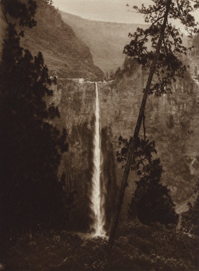 Messico: cascata di Necaxa, Stato di Puebla (foto b/n) da Hugo Brehme
