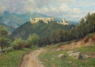 La rovina di Starhemberg nella valle di Piesting da Hugo Darnaut