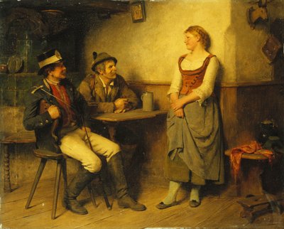 Una conversazione nella taverna da Hugo Kauffmann