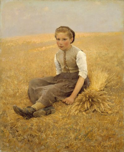 La piccola spigolatrice, 1884 da Hugo Salmson