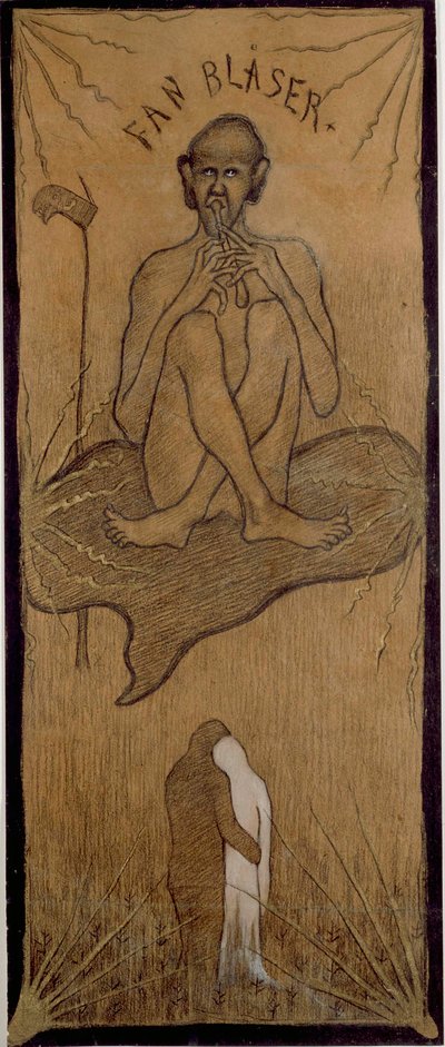 Il diavolo che soffia da Hugo Simberg