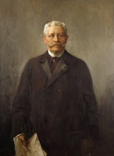 Ritratto di Paul von Hindenburg 1847-1934, 1926 da Hugo Vogel