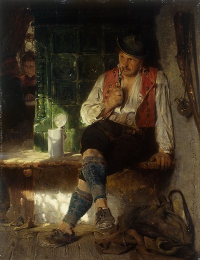 Una scena di taverna, 1875 da Hugo Wilhelm Kauffman