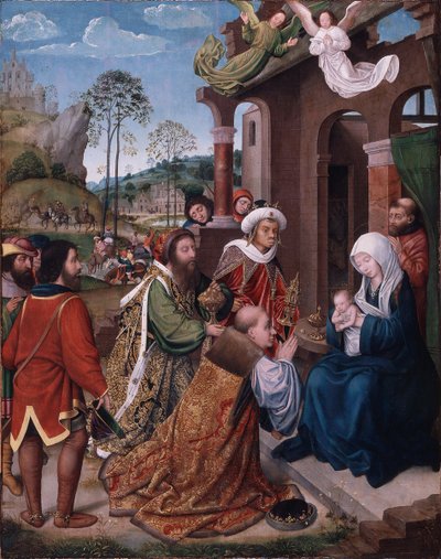 Adorazione dei Magi, 1505 circa (olio su tavola) da Hugo van der (follower of) Goes