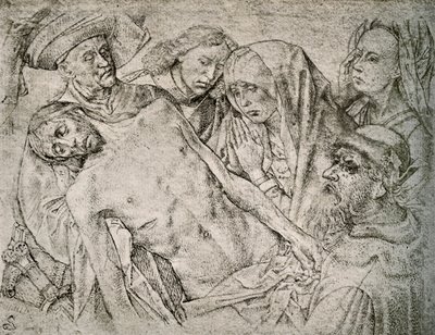 Disegno dopo la Deposizione dalla Croce, ca. 1460-1480, 1908 da Hugo van der Goes