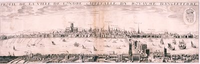 Veduta di Londra da sud, 1643 da Hugue Picart