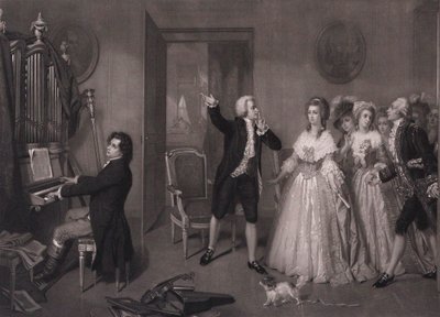 Beethoven nella casa di Mozart da Hugues Merle