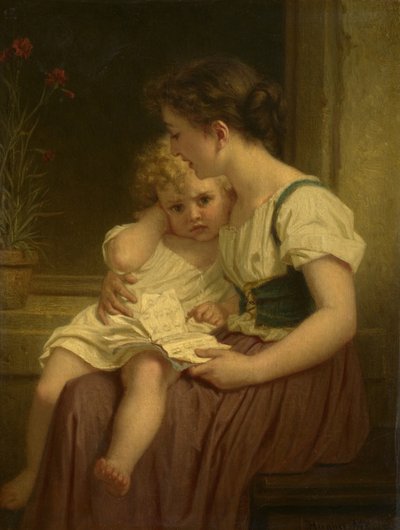 Madre e figlio da Hugues Merle