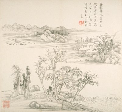 Album dopo i vecchi maestri e poesie da Hui Wang