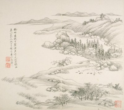 Album dopo i vecchi maestri e poesie da Hui Wang