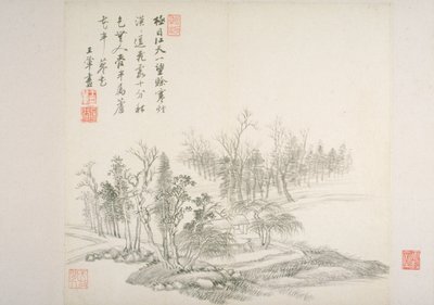 Album Dopo Vecchi Maestri e Poesie (album (10 fogli), inchiostro su carta) da Hui Wang