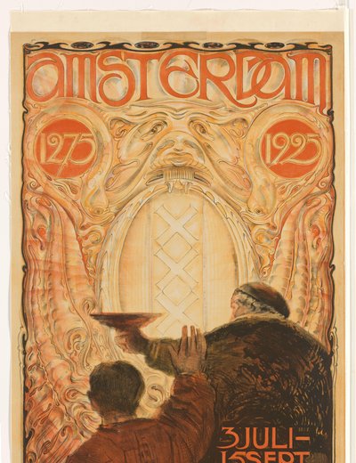Affiche per la mostra Amsterdam 1275-1925 da Huib Luns