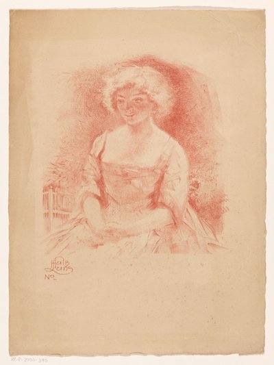 Ragazza seduta da Huib Luns