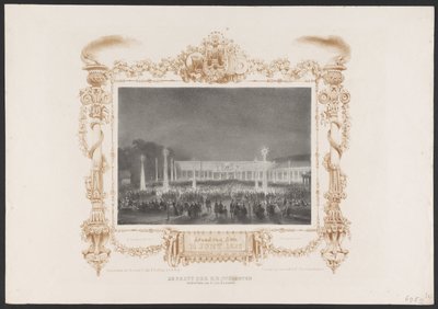 Festa serale per gli studenti, 1836 da Huib van Hove Bz