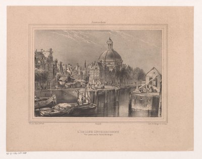 Vista sul Stromarkt, il Singel e la chiesa luterana (Souvenir d