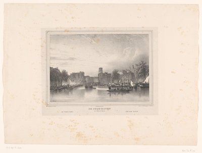 Veduta del vecchio porto di Rotterdam (Vedute della città di Rotterdam) da Huib van Hove Bz