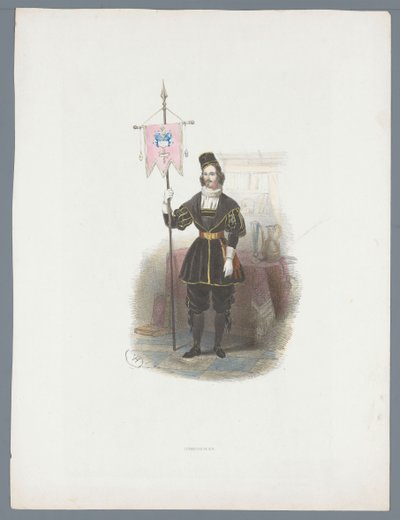 Uomo in costume storico da Huib van Hove Bz