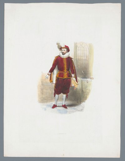 Uomo in costume storico da Huib van Hove Bz