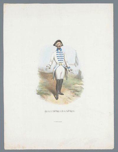 Uomo in costume storico da Huib van Hove Bz