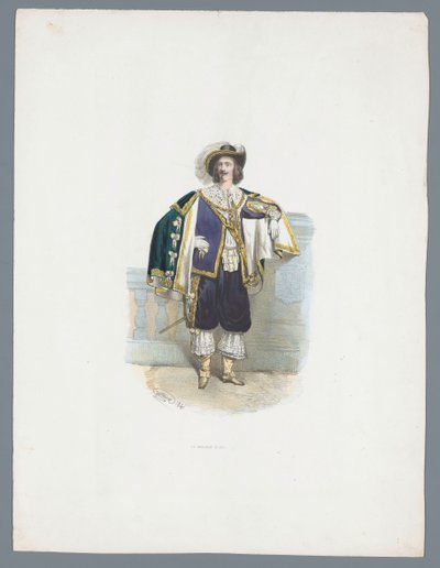Uomo in costume storico da Huib van Hove Bz