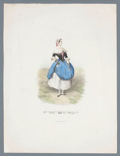 Donna in costume storico da Huib van Hove Bz