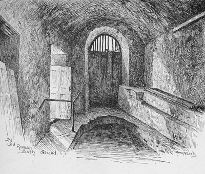 Il vecchio bagno romano, 1890 da Hume Nisbet