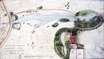 Piano di un Giardino per Gosfield Place, Essex da Humphry Repton