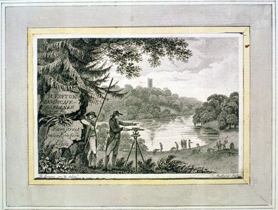 Biglietto da visita di Humphrey Repton, inciso da Thomas Medland da Humphry Repton