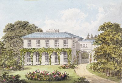 Progetto per la facciata sud di una casa a Clapham Common per William Holme da Humphry Repton