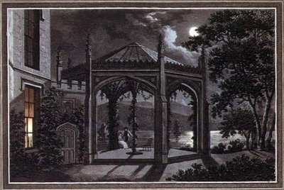 Padiglione e serra per una villa gotica, da 