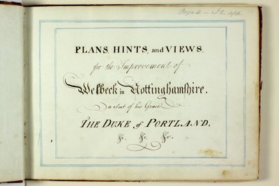 Libro Rosso: Welbeck da Humphry Repton