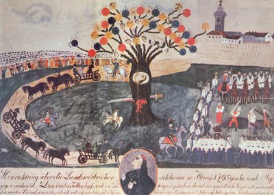 Esecuzione di Ignac Martinovics e dei suoi compagni il 20 maggio 1795 da Hungarian School