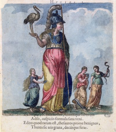 Igea, da una raccolta di ritratti di medici del dottore ungherese Sambucus da Hungarian School
