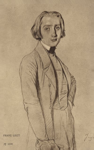 Ritratto di Franz Liszt da Hungarian School