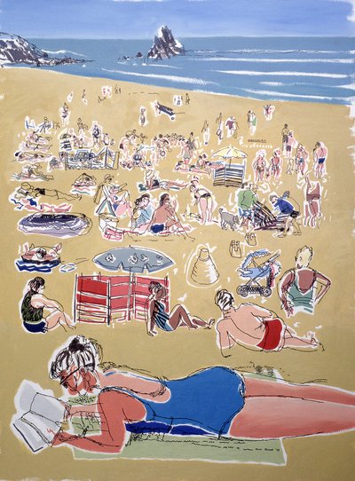 Bagnanti, Broadhaven Beach, Dyfed, 1995 da Huw S. Parsons