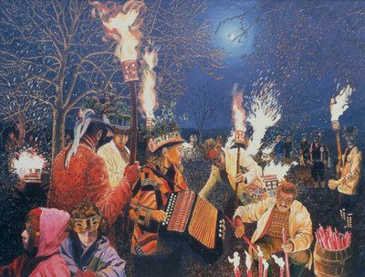 Wassailing in Herefordshire, 1995 da Huw S. Parsons