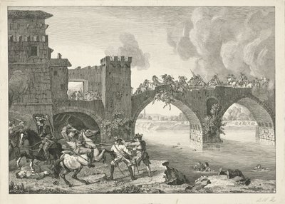 Combattimento su un ponte da Hyacinth de La Pegna