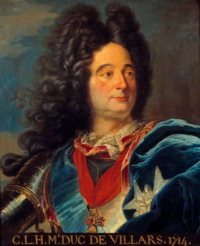 Ritratto di Louis Claude Hector Duca di Villars, maresciallo di Francia da Hyacinthe (after) Rigaud